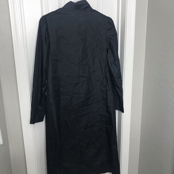 Weather Wise Black Button Down Trench Coat - Picture 8 of 8